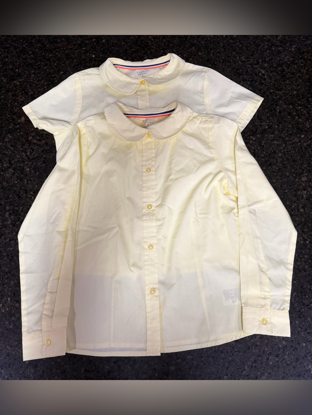 NWOT French Toast Yellow School Uniform Button Down BUNDLE SET LOT Girls 8 Shirt